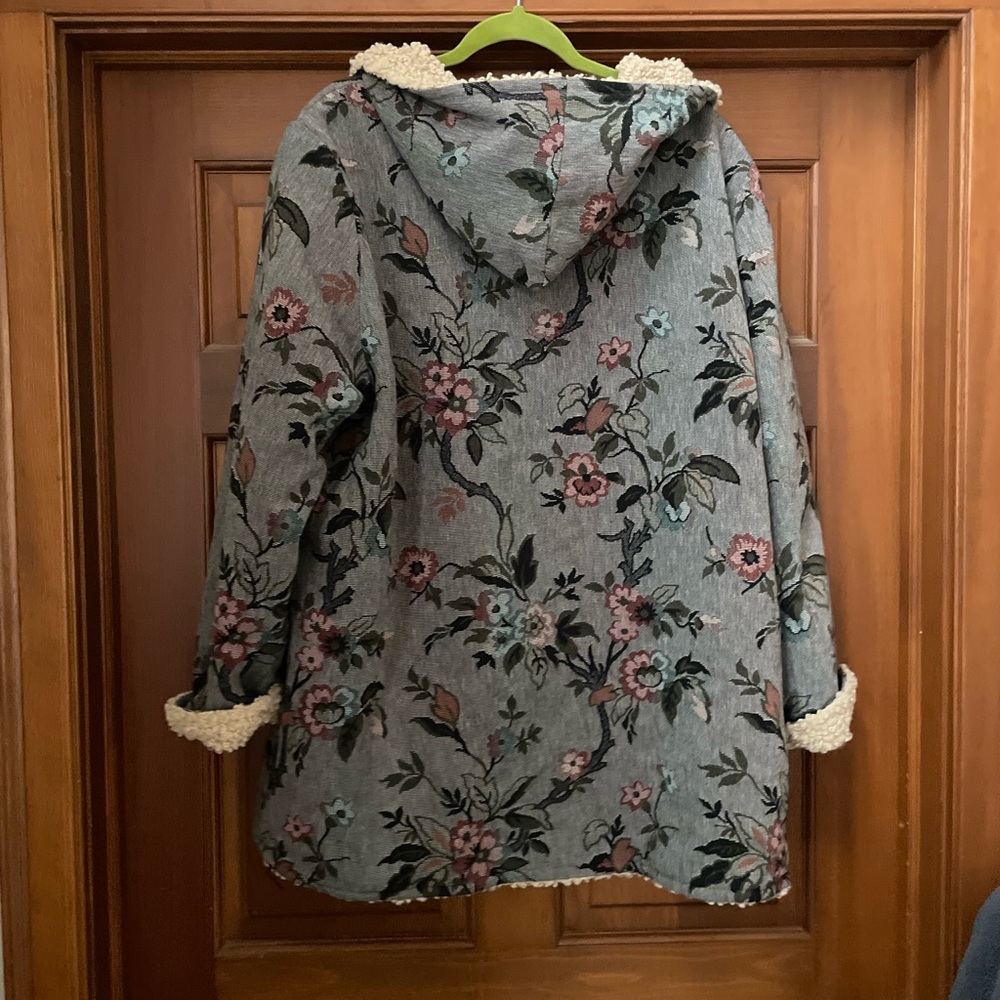 Sundance Floral Teddy Jacket with Sherpa Lining Augusta - Picture 4 of 5